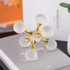 Shoppy Crystal Molecular Structure Sculpture – Geometric Desk Decor, Contemporary Art Ornament for Home & Office Shoppy crystal molecular structure sculpture decor
