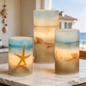Shoppy flameless beach candles
