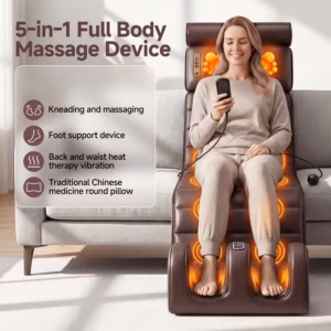Shoppy full body massage mat with heat and neck cushion