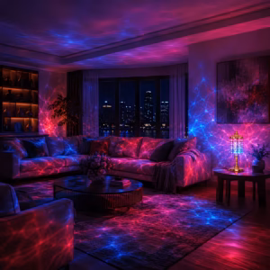 Shoppy golden crystal table lamp colorful ambient light