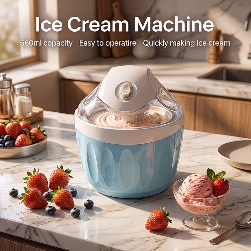 Shoppy Yogurt & Ice Cream Maker – Fast Homemade Gelato & Desserts, Compact Machine with Freezing Cup for Parties & Gifts Shoppy yogurt and ice cream maker machine with freezing cup