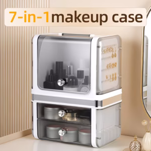Shoppy large capacity makeup organizer with drawers dustproof