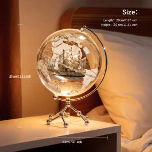 Shoppy LED illuminated Earth globe with metal stand