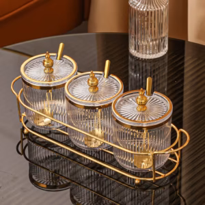 Shoppy seasoning jar set with rack and spoons