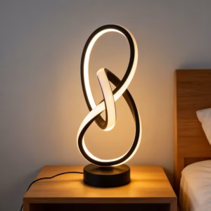 Shoppy modern spiral USB desk lamp
