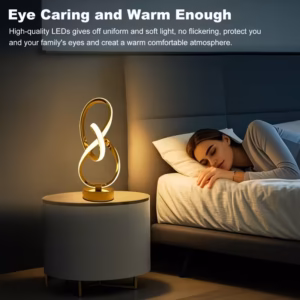 Shoppy modern spiral USB desk lamp