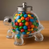 Shoppy pet shaped sealed candy jar