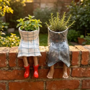 Shoppy hanging leg planter succulent pot