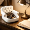 Shoppy sofa shaped storage tray tufted couch design