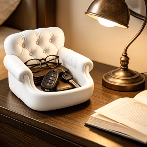 Shoppy sofa shaped storage tray tufted couch design
