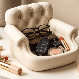 Shoppy sofa shaped storage tray tufted couch design