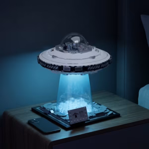 Shoppy space ufo robotic arm building block set stem toy