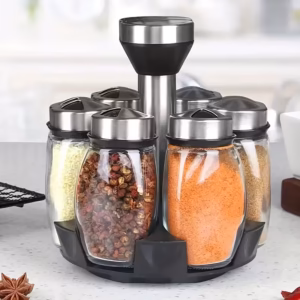 Shoppy swivel base spice shaker set 7 pieces