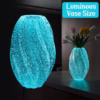 Shoppy Wave Mouth Luminous Handmade Glass Vase – Desktop Propagation Station, Plant Holder for Home & Wedding Decor Shoppy luminous handmade glass wave vase propagation station