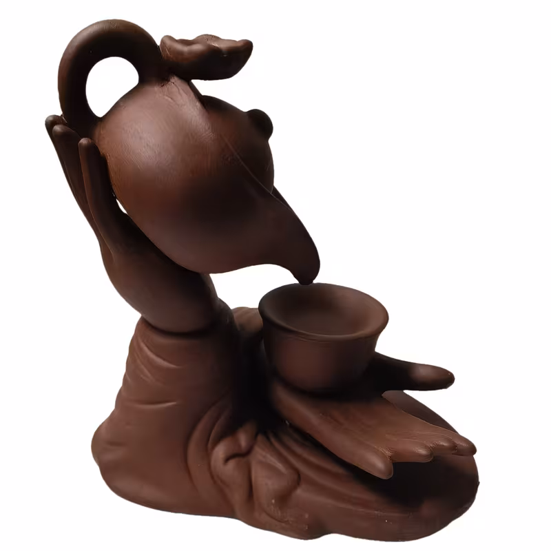 Shoppy Ceramic Backflow Incense Holder – Waterfall Smoke Design, Home Decor & Yoga Aromatherapy Ornament Shoppy ceramic backflow incense holder waterfall