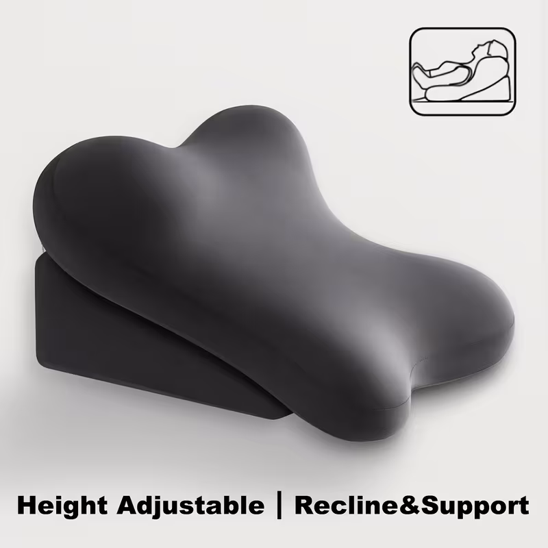 Shoppy Ergonomic Bed Wedge Pillow – Adjustable Memory Foam Backrest, 2pc Split Design for Reading, Sitting Up & Relaxing Shoppy adjustable bed wedge pillow memory foam