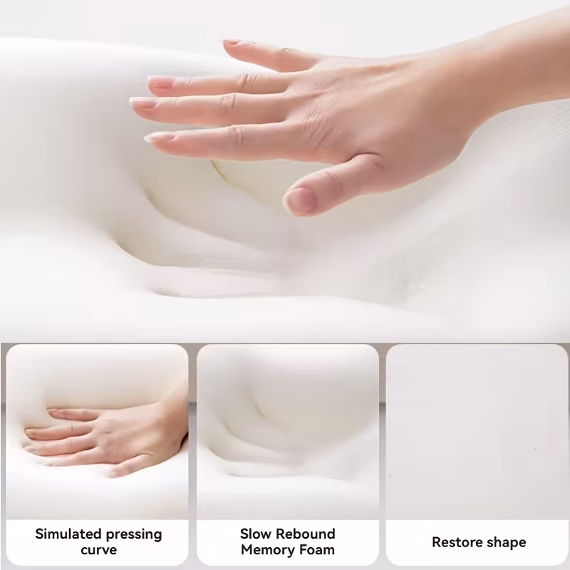 Shoppy Ergonomic Bed Wedge Pillow – Adjustable Memory Foam Backrest, 2pc Split Design for Reading, Sitting Up & Relaxing Shoppy adjustable bed wedge pillow memory foam