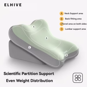 Shoppy Ergonomic Bed Wedge Pillow – Adjustable Memory Foam Backrest, 2pc Split Design for Reading, Sitting Up & Relaxing Shoppy adjustable bed wedge pillow memory foam