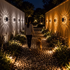 Shoppy solar outdoor wall lights waterproof 4 pack