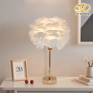 Shoppy white mushroom desk lamp night light