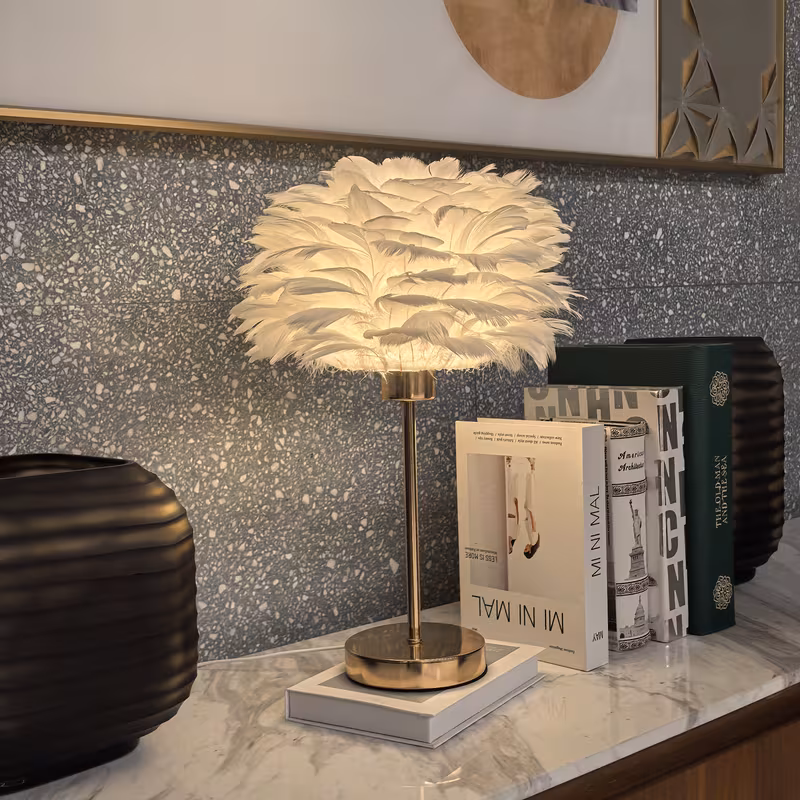 Shoppy White Mushroom Desk Lamp – Modern Princess Bedside Night Light for Girls' Bedroom, Wedding Décor & Gift Shoppy white mushroom desk lamp night light